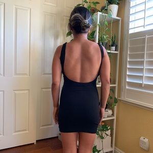 Low back bodycon dress